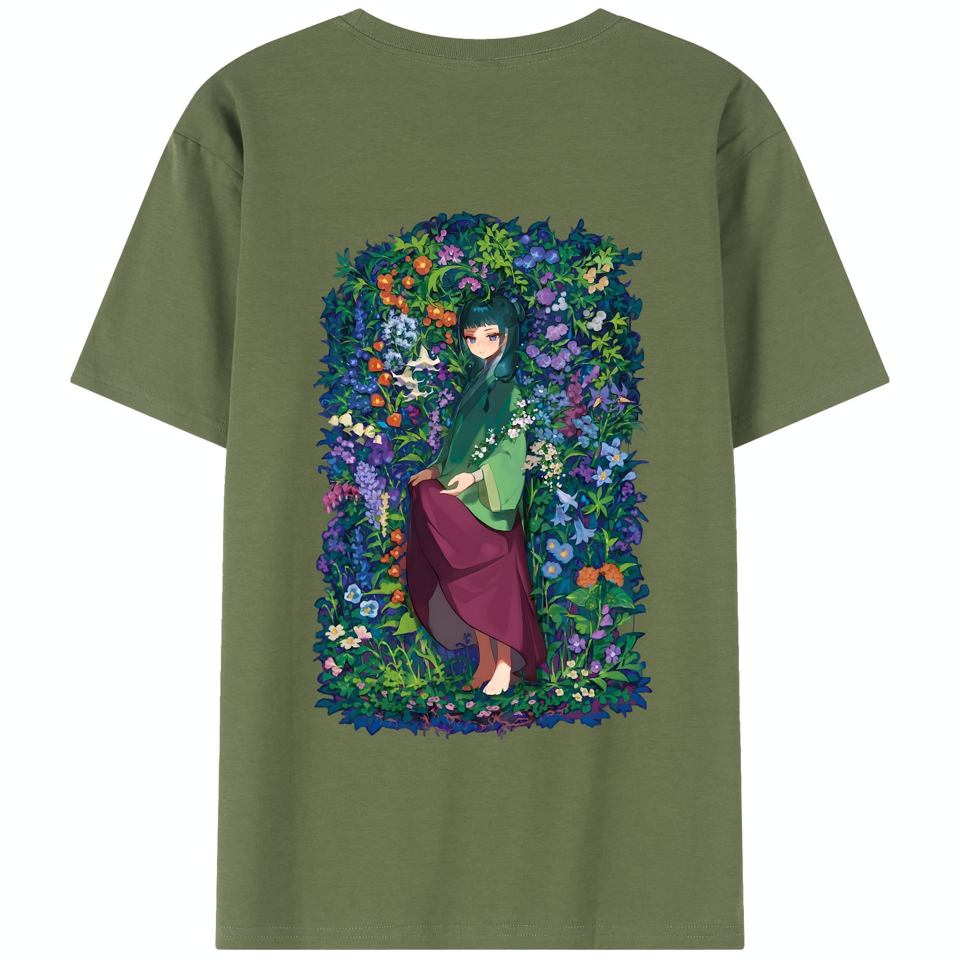 （画像用） 薬屋のひとりごと The Apothecary Diaries 綿100％半袖Tシャツ（背面プリント）